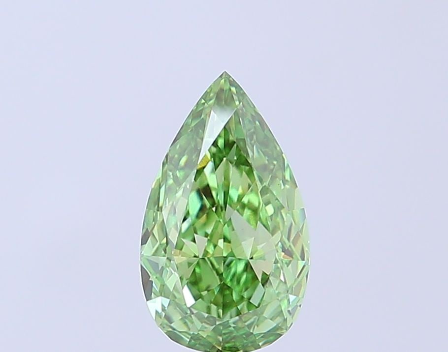 Loose Diamond - PEAR 1.74ct Fancy Vivid Green VVS2: Loose Diamond - PEAR 1.74ct Fancy Vivid Green VVS2 Source: This is a real non-mined Diamond that has been grown in a lab Shape: PEAR Carats: 1.74 Color: Fancy Vivid Green Certification: IGI Video: