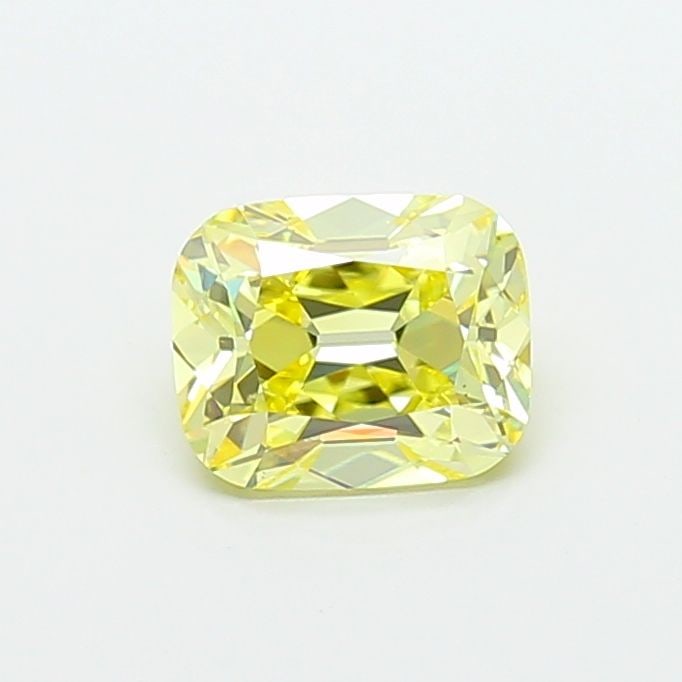 Loose Diamond - CUSHION BRILLIANT 1.58ct Fancy Yellow VS2: Loose Diamond - CUSHION BRILLIANT 1.58ct Fancy Yellow VS2 Source: This is a real non-mined Diamond that has been grown in a lab Shape: CUSHION BRILLIANT Carats: 1.58 Color: Fancy Yellow Certification: