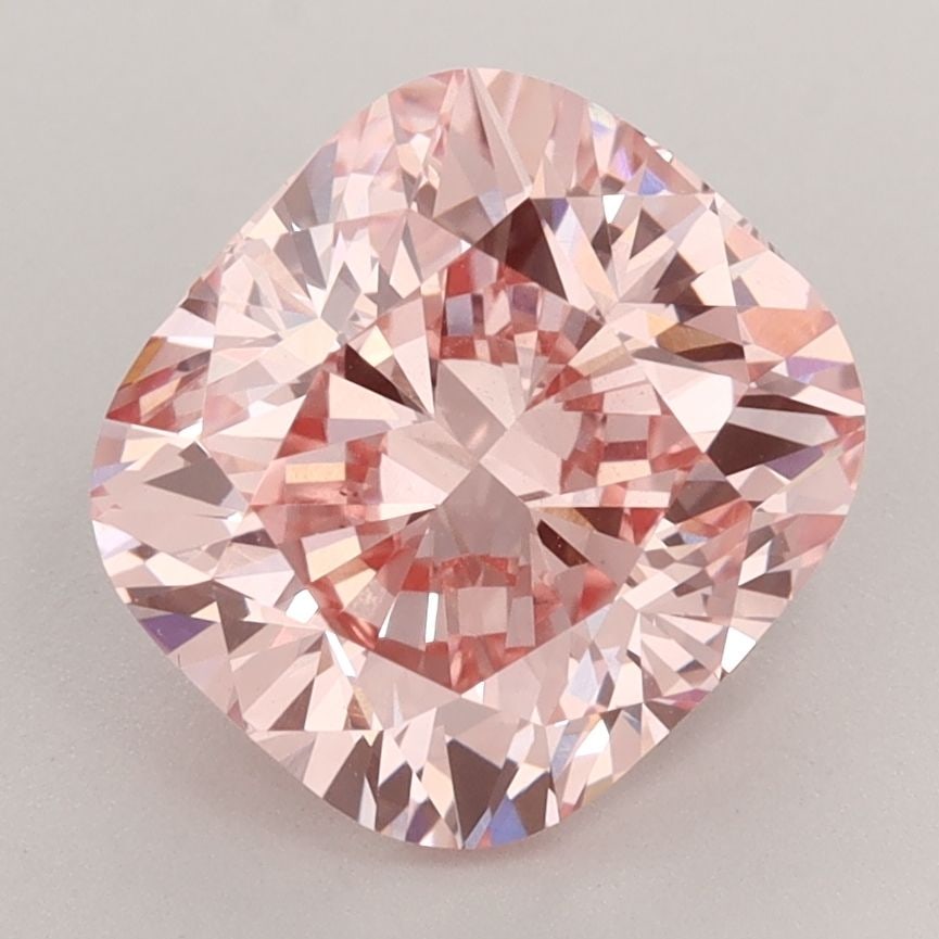 Loose Diamond - CUSHION BRILLIANT 3.32ct Fancy Vivid Pink VS1: Loose Diamond - CUSHION BRILLIANT 3.32ct Fancy Vivid Pink VS1 Source: This is a real non-mined Diamond that has been grown in a lab Shape: CUSHION BRILLIANT Carats: 3.32 Color: Fancy Vivid Pink Certif