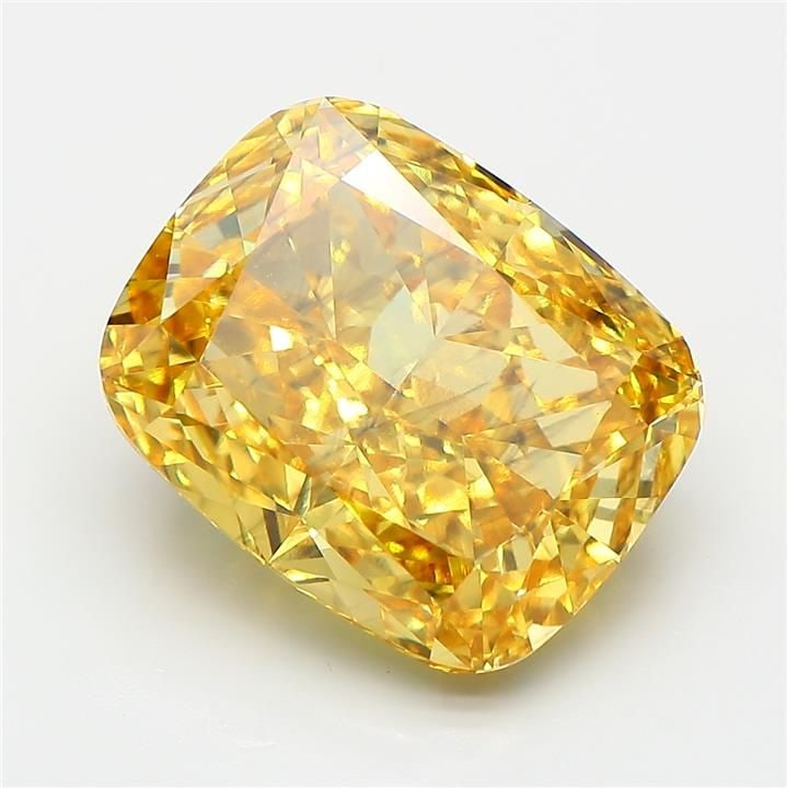 Loose Diamond - CUSHION MODIFIED 9.08ct Fancy Vivid Yellow SI1 (1 of 1)