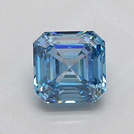 Loose Diamond - ASSCHER 1.32ct Fancy Vivid Blue VVS2: Loose Diamond - ASSCHER 1.32ct Fancy Vivid Blue VVS2 Source: This is a real non-mined Diamond that has been grown in a lab Shape: ASSCHER Carats: 1.32 Color: Fancy Vivid Blue Certification: IGI Video: