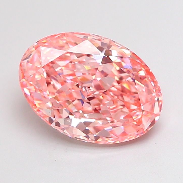 Loose Diamond - OVAL 2.72ct Fancy Vivid Pink VS1: Loose Diamond - OVAL 2.72ct Fancy Vivid Pink VS1 Source: This is a real non-mined Diamond that has been grown in a lab Shape: OVAL Carats: 2.72 Color: Fancy Vivid Pink Certification: IGI Video: