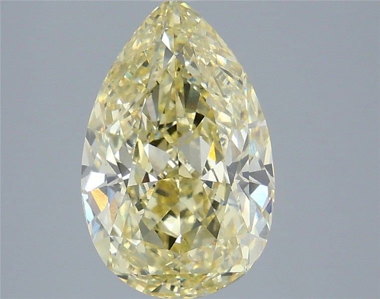 Loose Diamond - PEAR 4.07ct Fancy Intense Yellow VVS2 (1 of 1)