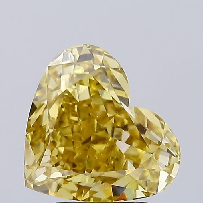 Loose Diamond - HEART 3.2ct Fancy Intense Yellow VS1: Loose Diamond - HEART 3.2ct Fancy Intense Yellow VS1 Source: This is a real non-mined Diamond that has been grown in a lab Shape: HEART Carats: 3.2 Color: Fancy Intense Yellow Certification: IGI Video