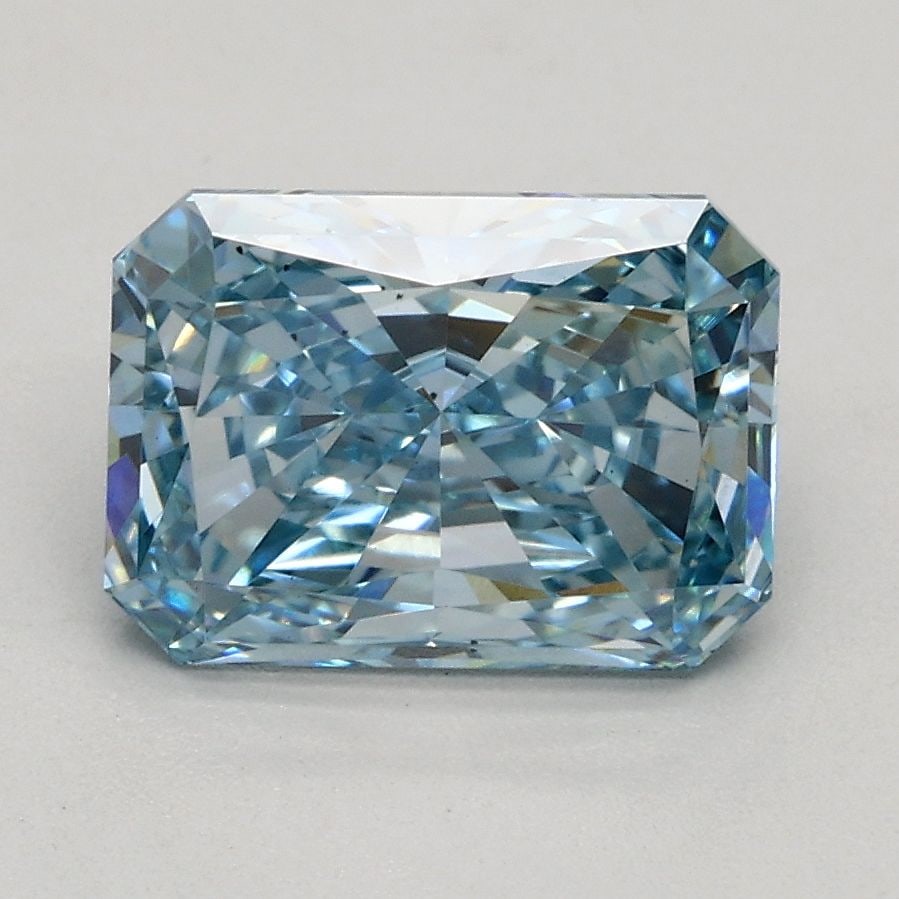 Loose Diamond - RADIANT 1.69ct Fancy Vivid Blue VS1: Loose Diamond - RADIANT 1.69ct Fancy Vivid Blue VS1 Source: This is a real non-mined Diamond that has been grown in a lab Shape: RADIANT Carats: 1.69 Color: Fancy Vivid Blue Certification: IGI Video: