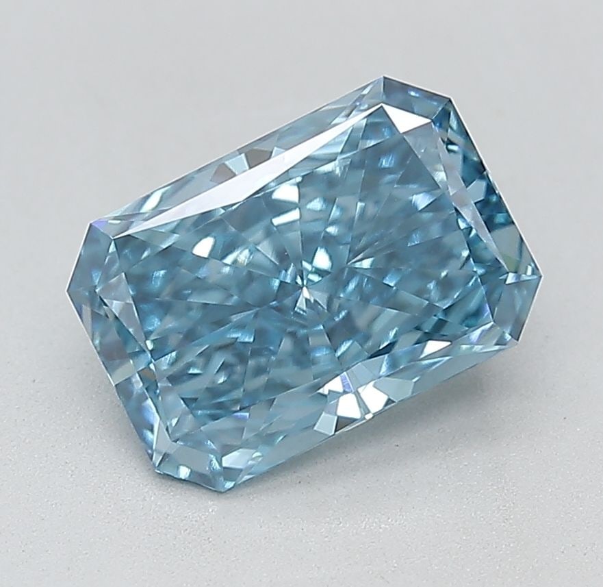 Loose Diamond - RADIANT 2.02ct Fancy Vivid Blue VS1: Loose Diamond - RADIANT 2.02ct Fancy Vivid Blue VS1 Source: This is a real non-mined Diamond that has been grown in a lab Shape: RADIANT Carats: 2.02 Color: Fancy Vivid Blue Certification: IGI Video: