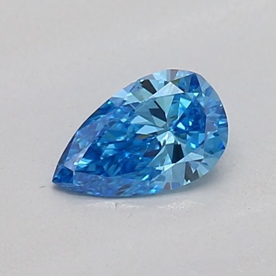 Loose Diamond - PEAR 0.16ct Fancy Vivid Blue VVS2: Loose Diamond - PEAR 0.16ct Fancy Vivid Blue VVS2 Source: This is a real non-mined Diamond that has been grown in a lab Shape: PEAR Carats: 0.16 Color: Fancy Vivid Blue Certification: IGI Additional i