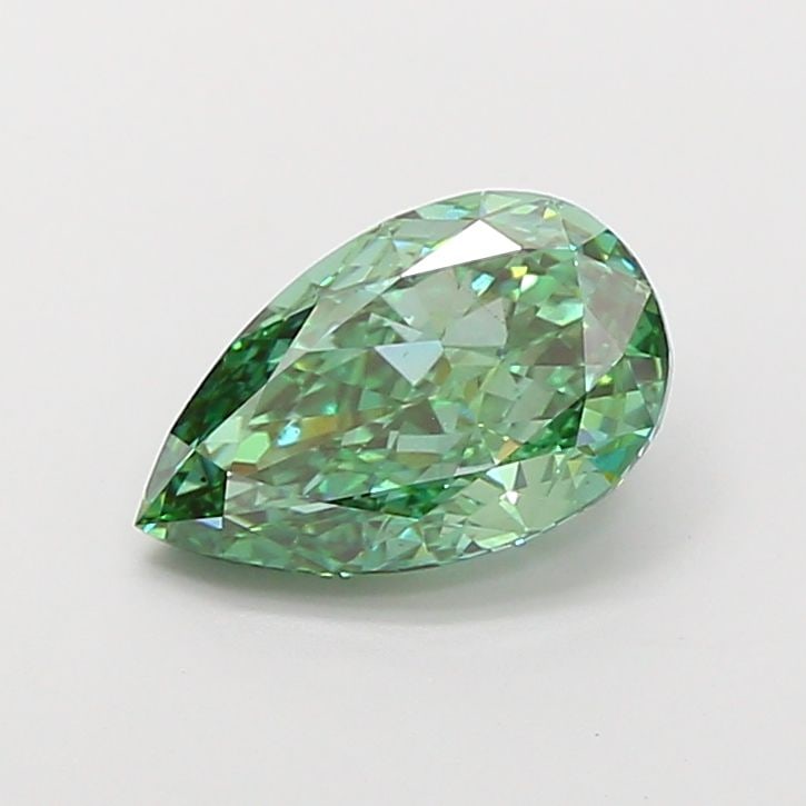 Loose Diamond - PEAR 3.09ct Fancy Vivid Green VS2: Loose Diamond - PEAR 3.09ct Fancy Vivid Green VS2 Source: This is a real non-mined Diamond that has been grown in a lab Shape: PEAR Carats: 3.09 Color: Fancy Vivid Green Certification: IGI Video:
