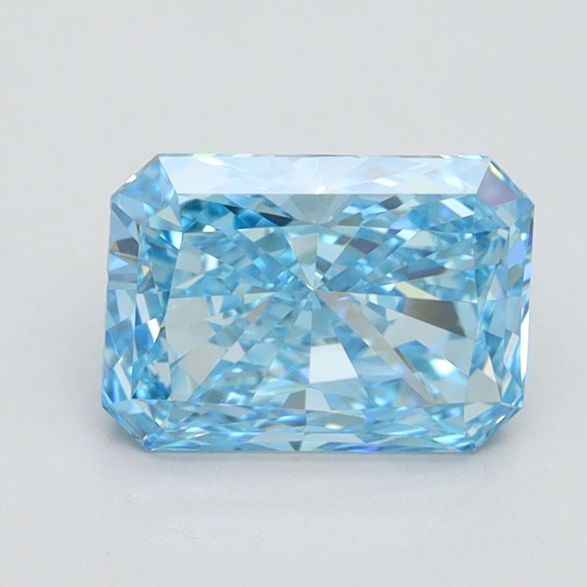 Loose Diamond - RADIANT 1.67ct Fancy Vivid Blue VS1: Loose Diamond - RADIANT 1.67ct Fancy Vivid Blue VS1 Source: This is a real non-mined Diamond that has been grown in a lab Shape: RADIANT Carats: 1.67 Color: Fancy Vivid Blue Certification: IGI Video: