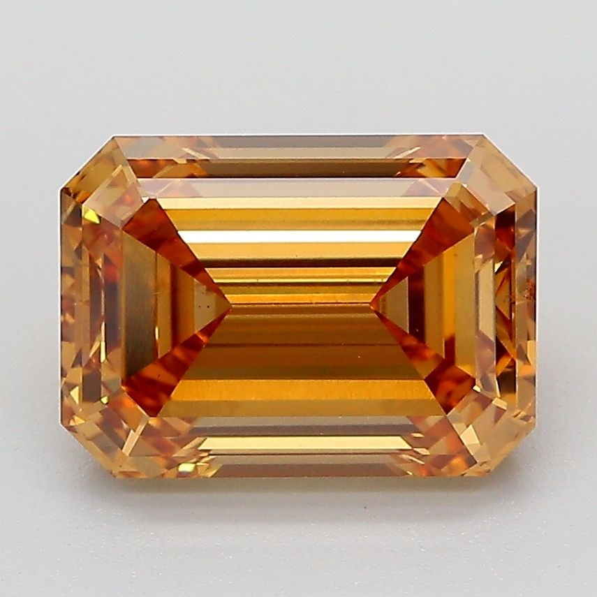 Loose Diamond - EMERALD 3.07ct Fancy Brownish Yellow VS1: Loose Diamond - EMERALD 3.07ct Fancy Brownish Yellow VS1 Source: This is a real non-mined Diamond that has been grown in a lab Shape: EMERALD Carats: 3.07 Color: Fancy Brownish Yellow Certification: I
