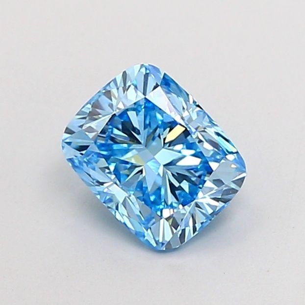 Loose Diamond - CUSHION MODIFIED 1.3ct Fancy Vivid Blue VS1: Loose Diamond - CUSHION MODIFIED 1.3ct Fancy Vivid Blue VS1 Source: This is a real non-mined Diamond that has been grown in a lab Shape: CUSHION MODIFIED Carats: 1.3 Color: Fancy Vivid Blue Certificat