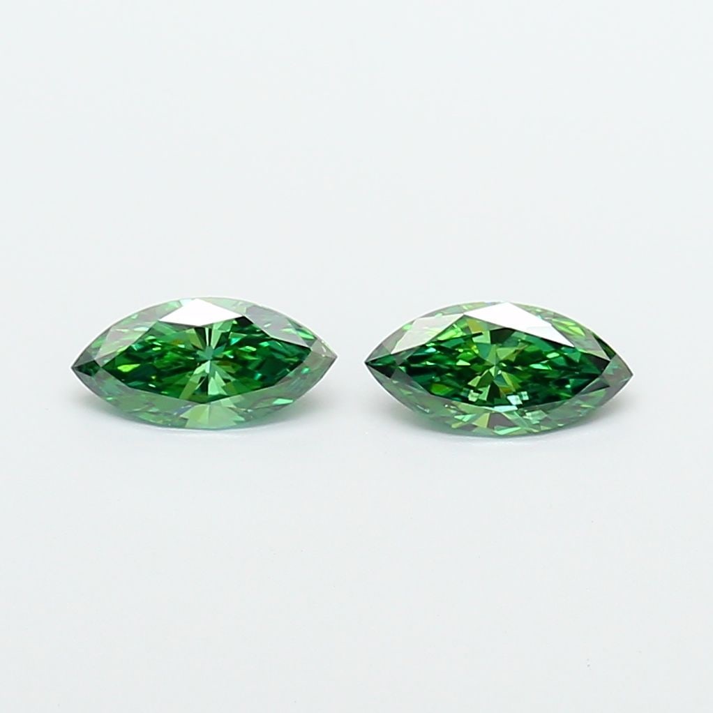 Loose Diamond - MARQUISE 0.48ct Fancy Vivid Green VVS2 (1 of 1)