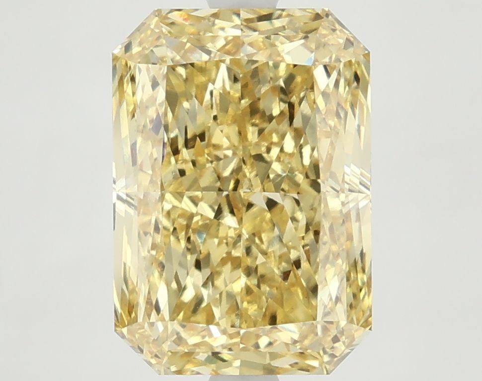 Loose Diamond - RADIANT 5.13ct Fancy Vivid Yellow VVS2: Loose Diamond - RADIANT 5.13ct Fancy Vivid Yellow VVS2 Source: This is a real non-mined Diamond that has been grown in a lab Shape: RADIANT Carats: 5.13 Color: Fancy Vivid Yellow Certification: IGI Vi