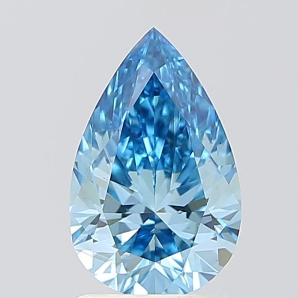 Loose Diamond - PEAR 1.36ct Fancy Vivid Blue VS2: Loose Diamond - PEAR 1.36ct Fancy Vivid Blue VS2 Source: This is a real non-mined Diamond that has been grown in a lab Shape: PEAR Carats: 1.36 Color: Fancy Vivid Blue Certification: IGI Video: