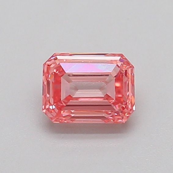 Loose Diamond - EMERALD 0.5ct Fancy Vivid Pink VS1: Loose Diamond - EMERALD 0.5ct Fancy Vivid Pink VS1 Source: This is a real non-mined Diamond that has been grown in a lab Shape: EMERALD Carats: 0.5 Color: Fancy Vivid Pink Certification: IGI Video: