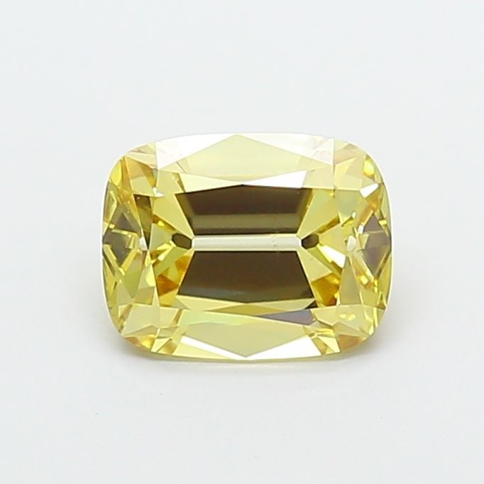 Loose Diamond - CUSHION 2.01ct Fancy Light Yellow VS1: Loose Diamond - CUSHION 2.01ct Fancy Light Yellow VS1 Source: This is a real non-mined Diamond that has been grown in a lab Shape: CUSHION Carats: 2.01 Color: Fancy Light Yellow Certification: IGI Vid