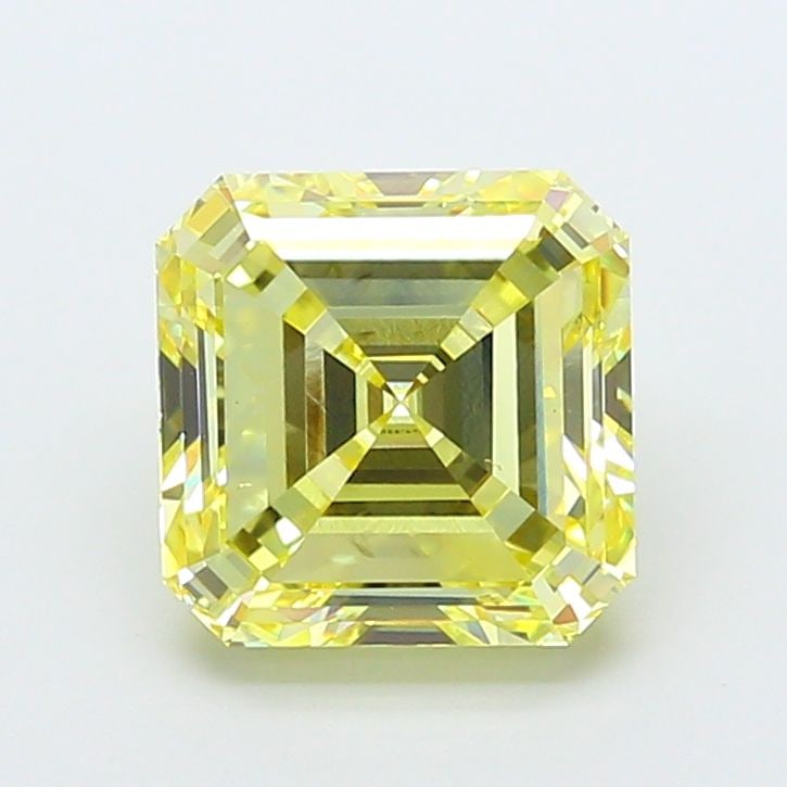 Loose Diamond - ASSCHER 5.0ct Fancy Intense Yellow VS2: Loose Diamond - ASSCHER 5.0ct Fancy Intense Yellow VS2 Source: This is a real non-mined Diamond that has been grown in a lab Shape: ASSCHER Carats: 5.0 Color: Fancy Intense Yellow Certification: IGI V