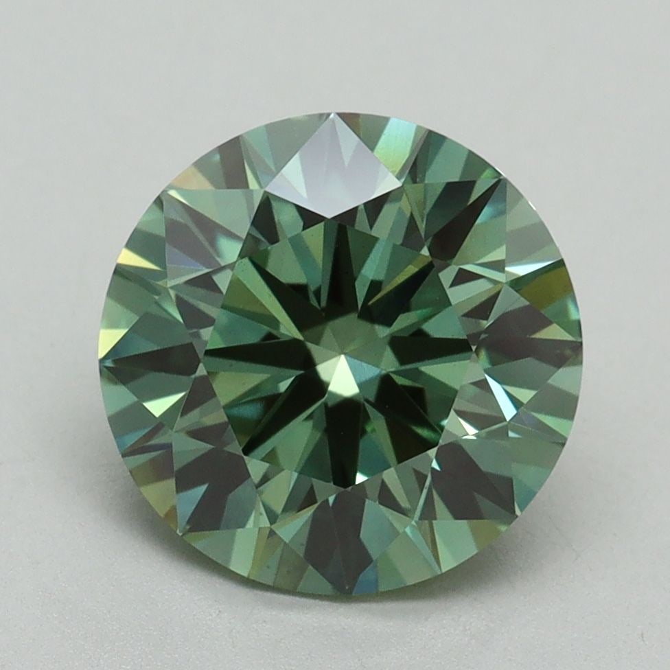 Ideal Loose Diamond - ROUND 3.05ct Fancy Vivid Green VS1: Ideal Loose Diamond - ROUND 3.05ct Fancy Vivid Green VS1 Source: This is a real non-mined Diamond that has been grown in a lab Shape: ROUND Carats: 3.05 Color: Fancy Vivid Green Certification: IGI Vid