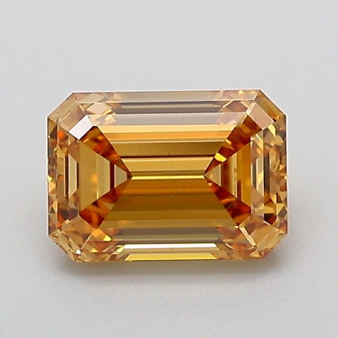 Loose Diamond - EMERALD 1.08ct Fancy Light Yellowish Brown VS1: Loose Diamond - EMERALD 1.08ct Fancy Light Yellowish Brown VS1 Source: This is a real non-mined Diamond that has been grown in a lab Shape: EMERALD Carats: 1.08 Color: Fancy Light Yellowish Brown Cert