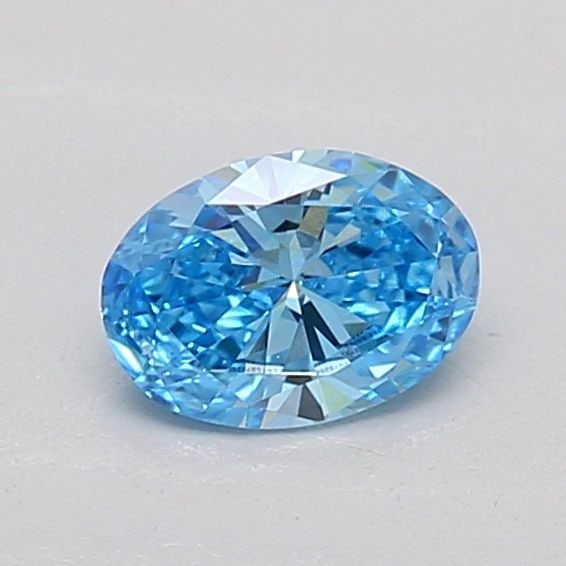 Loose Diamond - OVAL 0.29ct Fancy Vivid Blue VVS2: Loose Diamond - OVAL 0.29ct Fancy Vivid Blue VVS2 Source: This is a real non-mined Diamond that has been grown in a lab Shape: OVAL Carats: 0.29 Color: Fancy Vivid Blue Certification: IGI Additional i