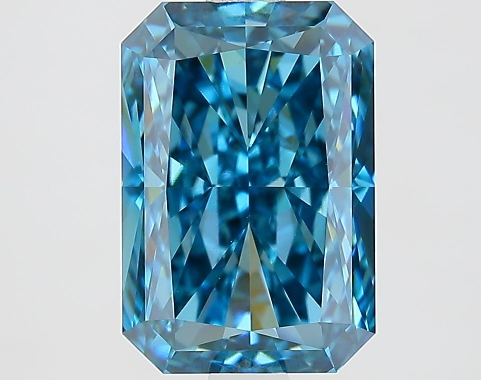 Loose Diamond - RADIANT 2.83ct Fancy Vivid Blue VVS2: Loose Diamond - RADIANT 2.83ct Fancy Vivid Blue VVS2 Source: This is a real non-mined Diamond that has been grown in a lab Shape: RADIANT Carats: 2.83 Color: Fancy Vivid Blue Certification: IGI Video: