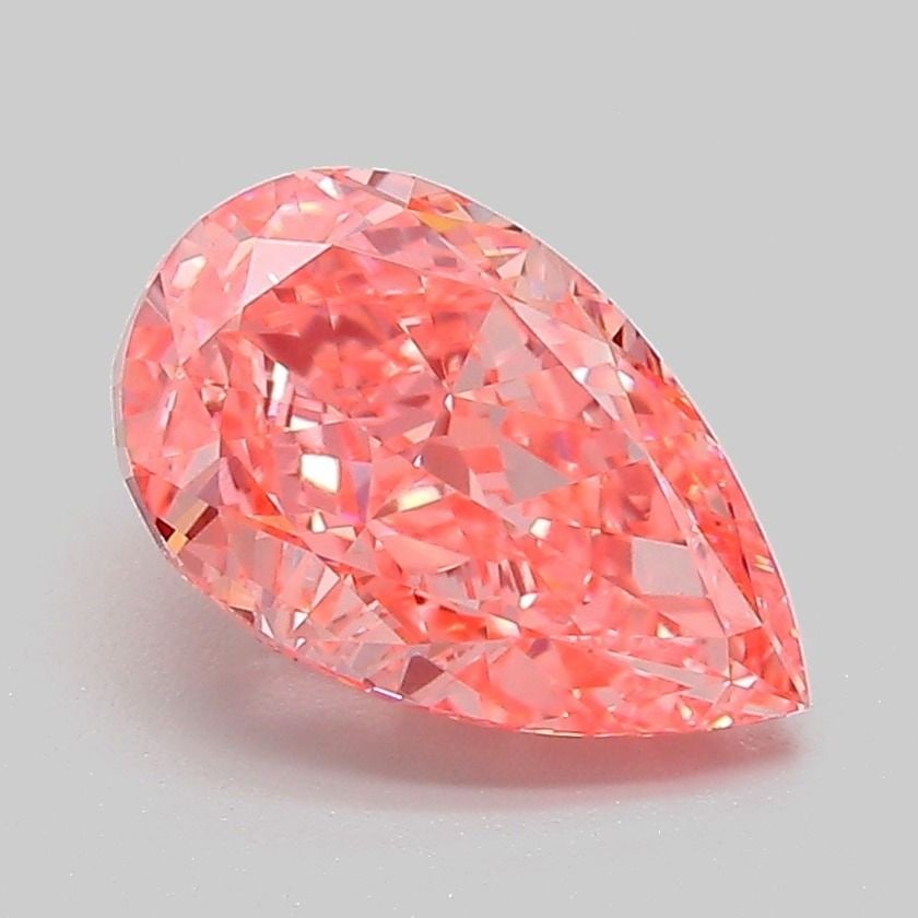 Loose Diamond - PEAR 2.06ct Fancy Vivid Pink VVS2: Loose Diamond - PEAR 2.06ct Fancy Vivid Pink VVS2 Source: This is a real non-mined Diamond that has been grown in a lab Shape: PEAR Carats: 2.06 Color: Fancy Vivid Pink Certification: IGI Video: