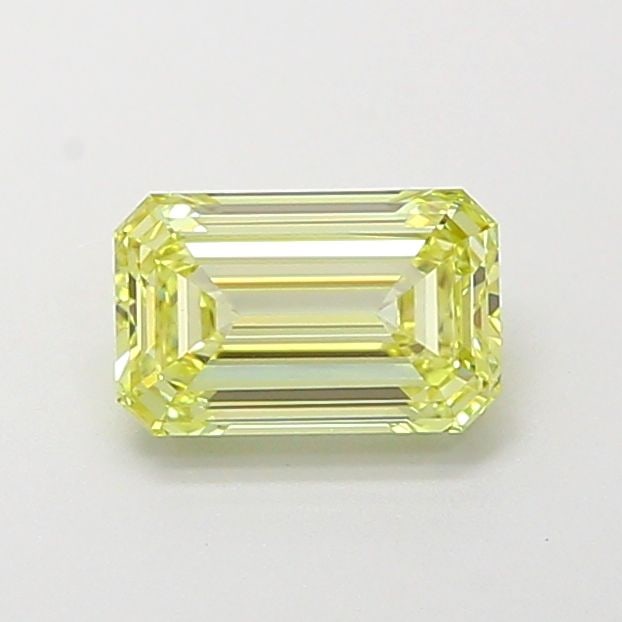 Loose Diamond - EMERALD 1.06ct Fancy Intense Yellow VS1: Loose Diamond - EMERALD 1.06ct Fancy Intense Yellow VS1 Source: This is a real non-mined Diamond that has been grown in a lab Shape: EMERALD Carats: 1.06 Color: Fancy Intense Yellow Certification: NON
