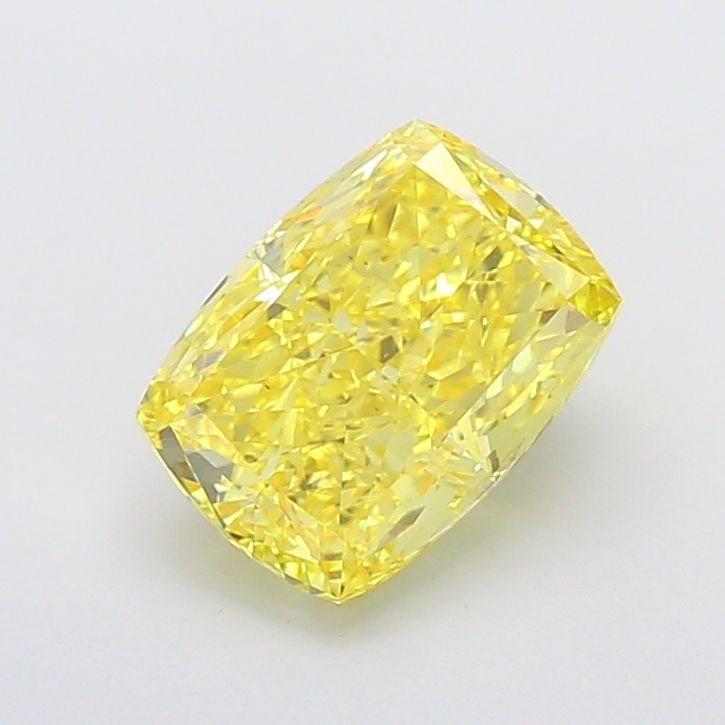 Loose Diamond - CUSHION MODIFIED 3.21ct Fancy Vivid Yellow VS1: Loose Diamond - CUSHION MODIFIED 3.21ct Fancy Vivid Yellow VS1 Source: This is a real non-mined Diamond that has been grown in a lab Shape: CUSHION MODIFIED Carats: 3.21 Color: Fancy Vivid Yellow Cert
