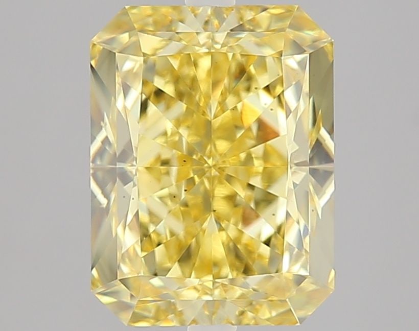 Loose Diamond - RADIANT 3.06ct Fancy Intense Yellow VS2: Loose Diamond - RADIANT 3.06ct Fancy Intense Yellow VS2 Source: This is a real non-mined Diamond that has been grown in a lab Shape: RADIANT Carats: 3.06 Color: Fancy Intense Yellow Certification: IGI