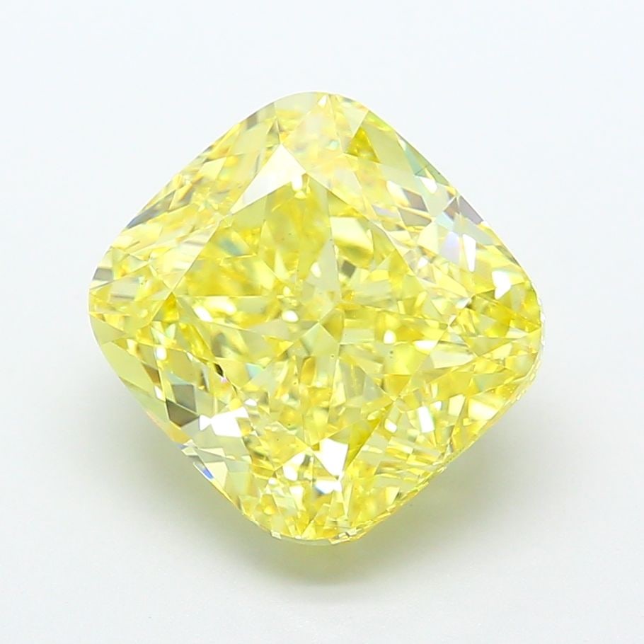 Loose Diamond - CUSHION MODIFIED 8.03ct Fancy Intense Yellow VS1: Loose Diamond - CUSHION MODIFIED 8.03ct Fancy Intense Yellow VS1 Source: This is a real non-mined Diamond that has been grown in a lab Shape: CUSHION MODIFIED Carats: 8.03 Color: Fancy Intense Yellow 