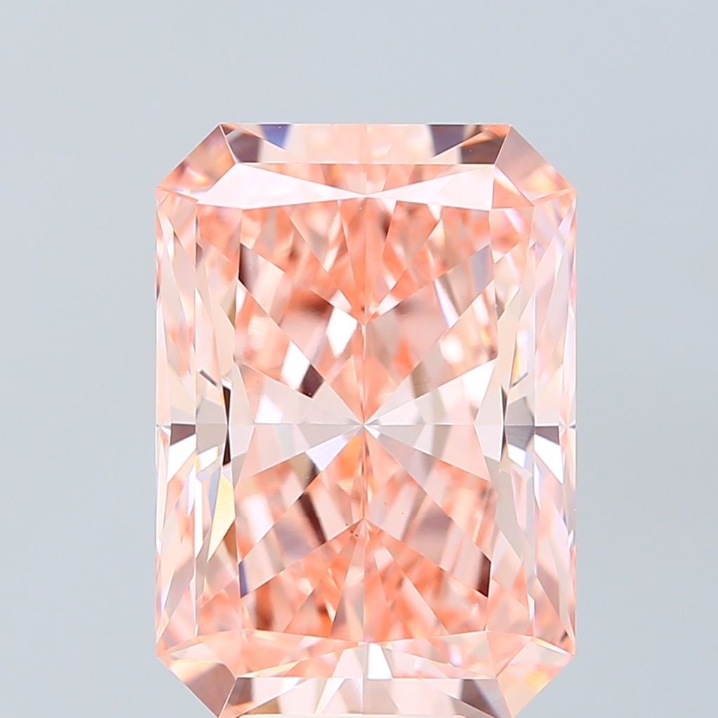 Loose Diamond - RADIANT 10.01ct Fancy Vivid Pink VS1: Loose Diamond - RADIANT 10.01ct Fancy Vivid Pink VS1 Source: This is a real non-mined Diamond that has been grown in a lab Shape: RADIANT Carats: 10.01 Color: Fancy Vivid Pink Certification: IGI Video