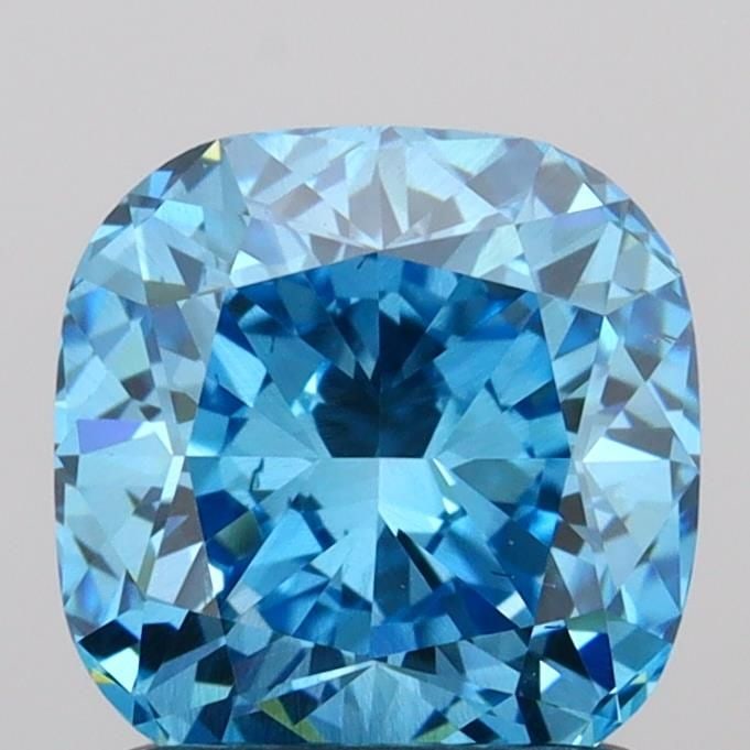 Loose Diamond - CUSHION MODIFIED 1.51ct Fancy Vivid Blue SI1: Loose Diamond - CUSHION MODIFIED 1.51ct Fancy Vivid Blue SI1 Source: This is a real non-mined Diamond that has been grown in a lab Shape: CUSHION MODIFIED Carats: 1.51 Color: Fancy Vivid Blue Certific