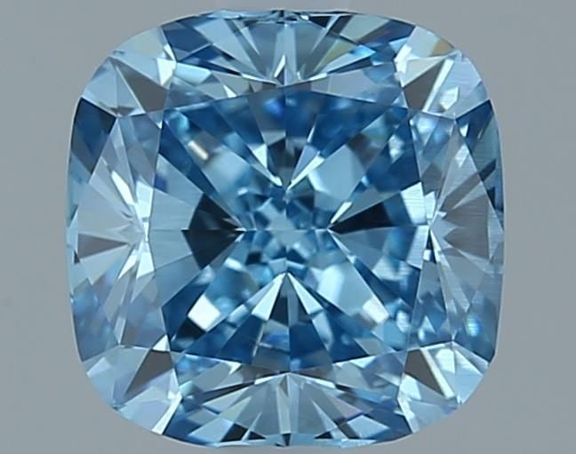 Loose Diamond - CUSHION MODIFIED 1.0ct Fancy Vivid Blue SI1: Loose Diamond - CUSHION MODIFIED 1.0ct Fancy Vivid Blue SI1 Source: This is a real non-mined Diamond that has been grown in a lab Shape: CUSHION MODIFIED Carats: 1.0 Color: Fancy Vivid Blue