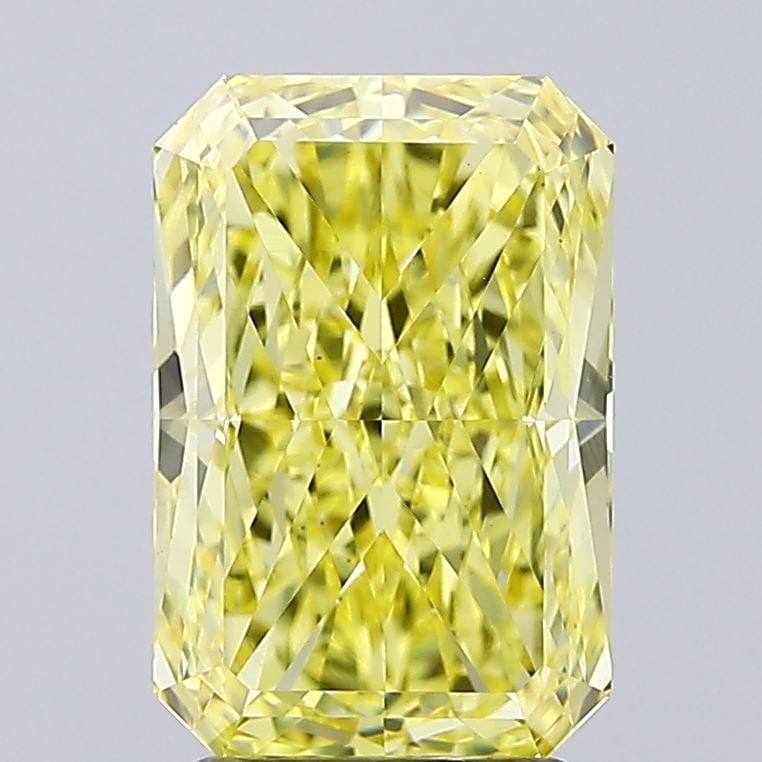 Loose Diamond - RADIANT 2.86ct Fancy Vivid Yellow VS1: Loose Diamond - RADIANT 2.86ct Fancy Vivid Yellow VS1 Source: This is a real non-mined Diamond that has been grown in a lab Shape: RADIANT Carats: 2.86 Color: Fancy Vivid Yellow Certification: IGI Vid