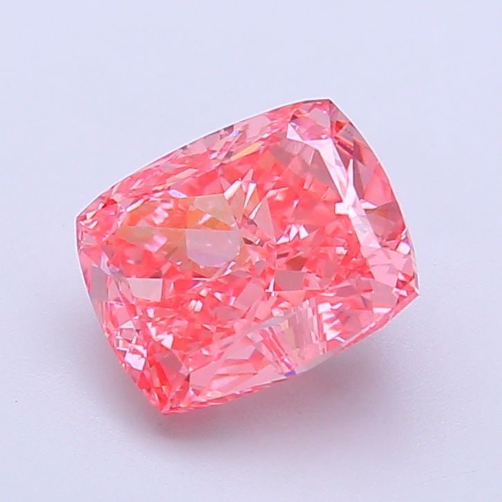 Loose Diamond - CUSHION MODIFIED 2.27ct Fancy Vivid Pink VVS2: Loose Diamond - CUSHION MODIFIED 2.27ct Fancy Vivid Pink VVS2 Source: This is a real non-mined Diamond that has been grown in a lab Shape: CUSHION MODIFIED Carats: 2.27 Color: Fancy Vivid Pink