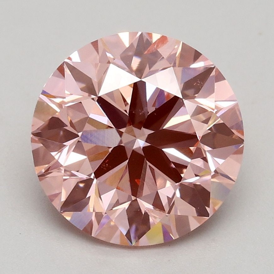 Loose Diamond - ROUND 2.15ct Fancy Intense Pink SI1: Loose Diamond - ROUND 2.15ct Fancy Intense Pink SI1 Source: This is a real non-mined Diamond that has been grown in a lab Shape: ROUND Carats: 2.15 Color: Fancy Intense Pink Certification: IGI Video: