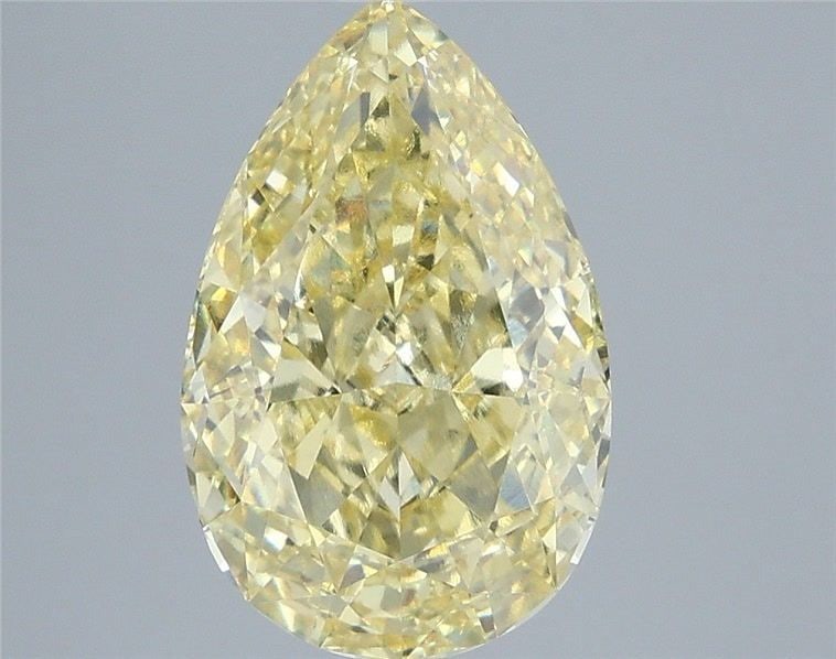 Loose Diamond - PEAR 5.1ct Fancy Intense Yellow VVS2: Loose Diamond - PEAR 5.1ct Fancy Intense Yellow VVS2 Source: This is a real non-mined Diamond that has been grown in a lab Shape: PEAR Carats: 5.1 Color: Fancy Intense Yellow Certification: IGI Video: