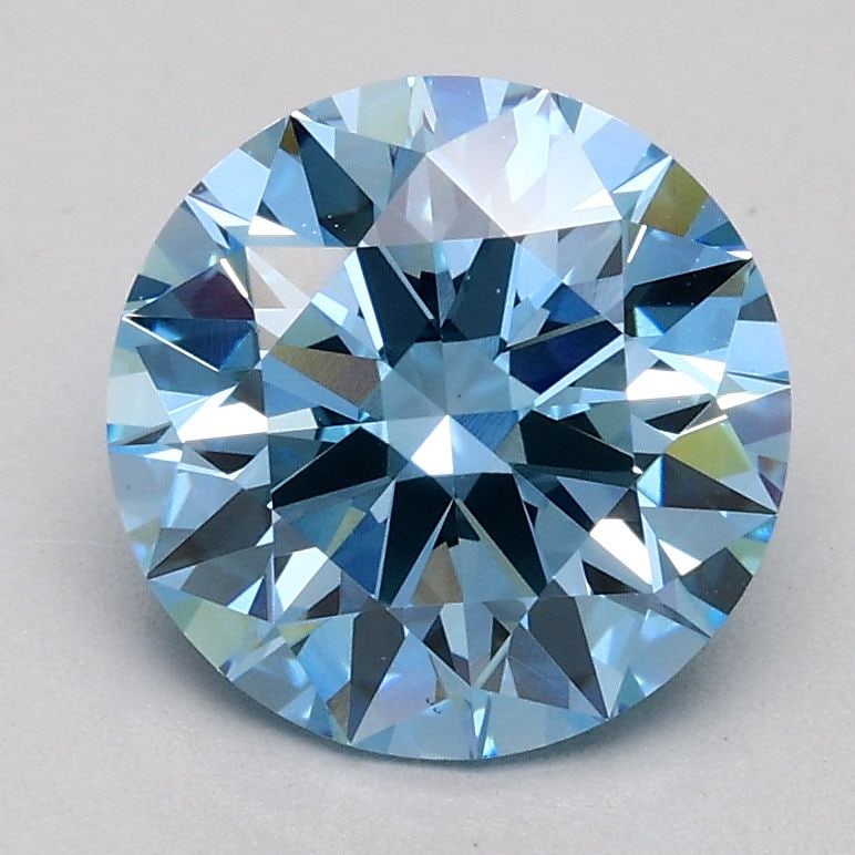 Ideal Loose Diamond - ROUND 1.55ct Fancy Blue VS1: Ideal Loose Diamond - ROUND 1.55ct Fancy Blue VS1 Source: This is a real non-mined Diamond that has been grown in a lab Shape: ROUND Carats: 1.55 Color: Fancy Blue Certification: IGI Video: