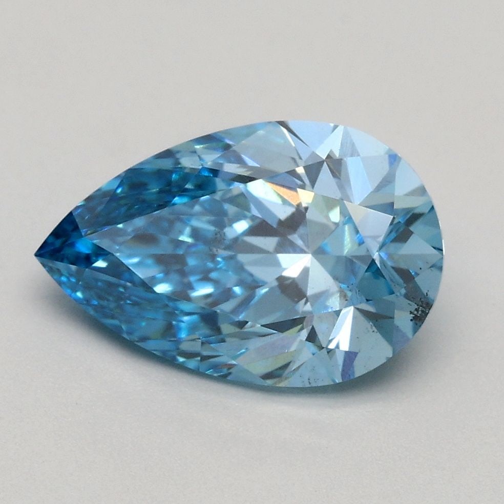 Loose Diamond - PEAR 1.5ct Fancy Vivid Blue SI1: Loose Diamond - PEAR 1.5ct Fancy Vivid Blue SI1 Source: This is a real non-mined Diamond that has been grown in a lab Shape: PEAR Carats: 1.5 Color: Fancy Vivid Blue Certification: IGI Video: