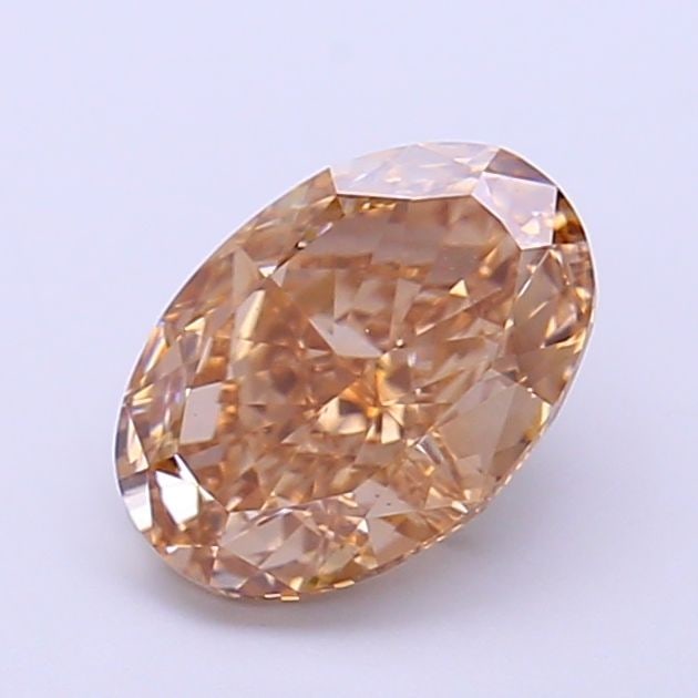Loose Diamond - OVAL 1.58ct Fancy Light Brown VS1: Loose Diamond - OVAL 1.58ct Fancy Light Brown VS1 Source: This is a real non-mined Diamond that has been grown in a lab Shape: OVAL Carats: 1.58 Color: Fancy Light Brown Certification: IGI Additional 