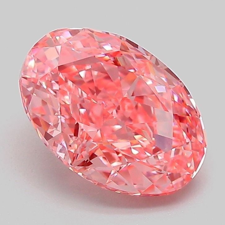 Loose Diamond - OVAL 2.05ct Fancy Vivid Pink VS1: Loose Diamond - OVAL 2.05ct Fancy Vivid Pink VS1 Source: This is a real non-mined Diamond that has been grown in a lab Shape: OVAL Carats: 2.05 Color: Fancy Vivid Pink Certification: IGI Video: