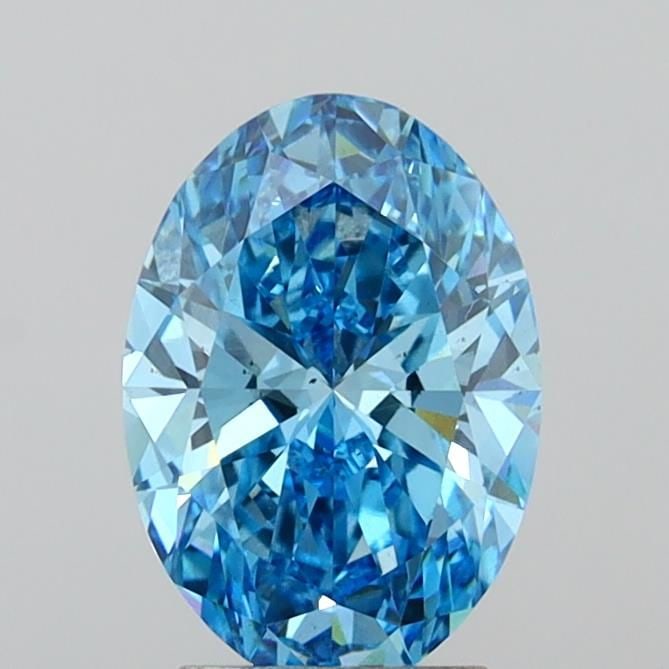 Loose Diamond - OVAL 3.06ct Fancy Vivid Blue VS2: Loose Diamond - OVAL 3.06ct Fancy Vivid Blue VS2 Source: This is a real non-mined Diamond that has been grown in a lab Shape: OVAL Carats: 3.06 Color: Fancy Vivid Blue Certification: IGI Video: