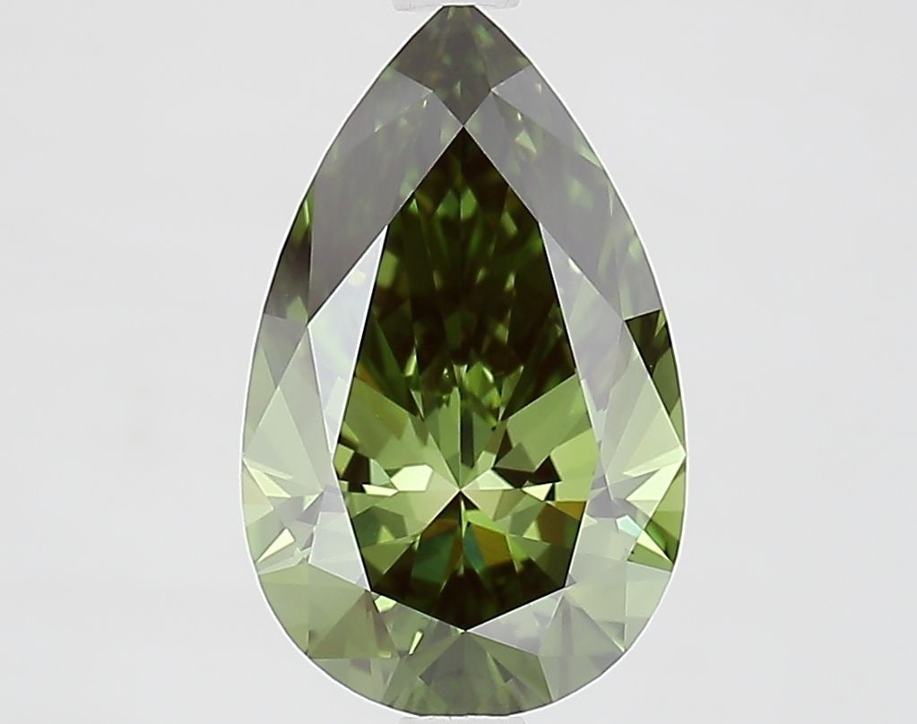 Loose Diamond - PEAR 2.33ct Fancy Vivid Green VS1: Loose Diamond - PEAR 2.33ct Fancy Vivid Green VS1 Source: This is a real non-mined Diamond that has been grown in a lab Shape: PEAR Carats: 2.33 Color: Fancy Vivid Green Certification: IGI Video: