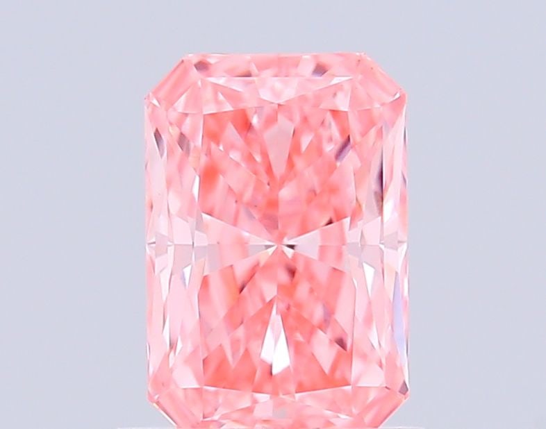 Loose Diamond - RADIANT 1.04ct Fancy Vivid Pink VVS2: Loose Diamond - RADIANT 1.04ct Fancy Vivid Pink VVS2 Source: This is a real non-mined Diamond that has been grown in a lab Shape: RADIANT Carats: 1.04 Color: Fancy Vivid Pink Certification: IGI Video: