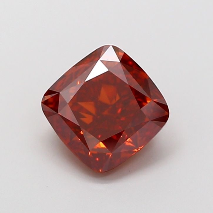 Loose Diamond - CUSHION BRILLIANT 2.05ct Fancy Vivid Red VS1: Loose Diamond - CUSHION BRILLIANT 2.05ct Fancy Vivid Red VS1 Source: This is a real non-mined Diamond that has been grown in a lab Shape: CUSHION BRILLIANT Carats: 2.05 Color: Fancy Vivid Red Certific