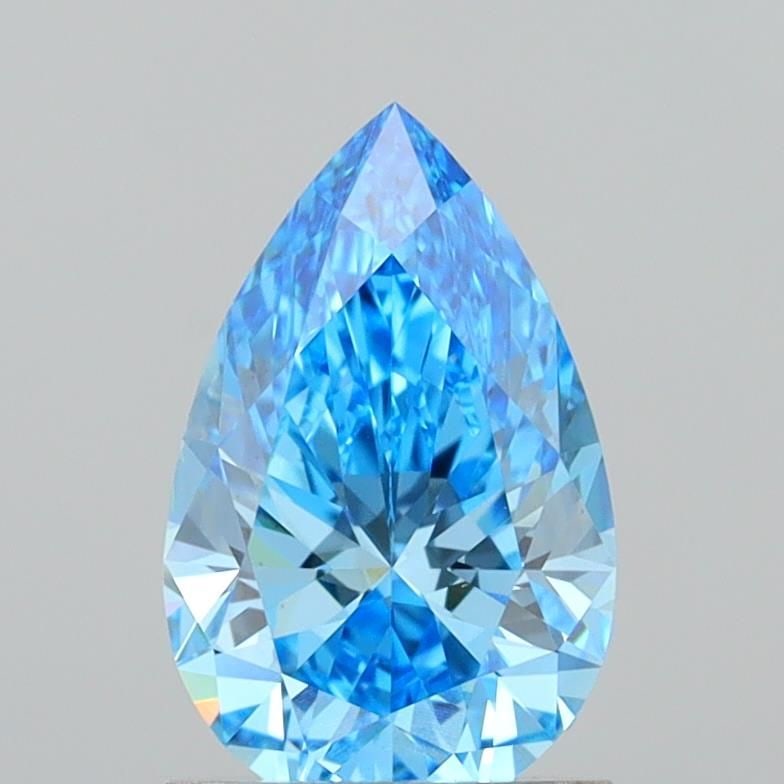Loose Diamond - PEAR 1.27ct Fancy Vivid Blue VVS2: Loose Diamond - PEAR 1.27ct Fancy Vivid Blue VVS2 Source: This is a real non-mined Diamond that has been grown in a lab Shape: PEAR Carats: 1.27 Color: Fancy Vivid Blue Certification: IGI Video: