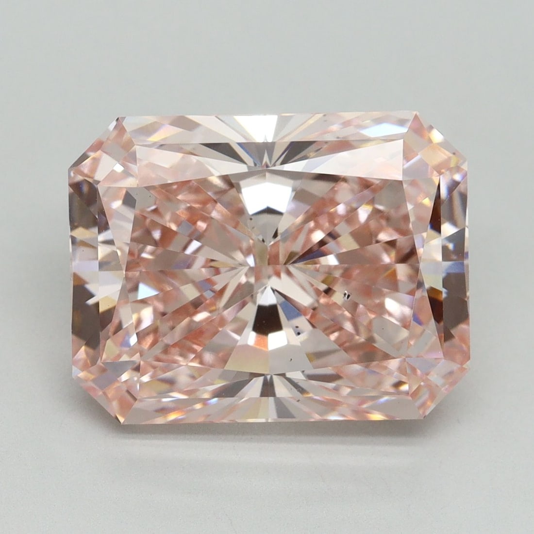 Loose Diamond - RADIANT 9.02ct Fancy Vivid Pink VS2: Loose Diamond - RADIANT 9.02ct Fancy Vivid Pink VS2 Source: This is a real non-mined Diamond that has been grown in a lab Shape: RADIANT Carats: 9.02 Color: Fancy Vivid Pink Certification: IGI Video: