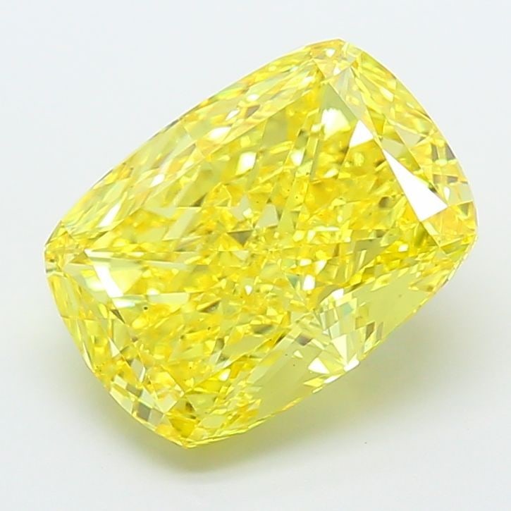 Loose Diamond - CUSHION MODIFIED 6.43ct Fancy Vivid Yellow VS1: Loose Diamond - CUSHION MODIFIED 6.43ct Fancy Vivid Yellow VS1 Source: This is a real non-mined Diamond that has been grown in a lab Shape: CUSHION MODIFIED Carats: 6.43 Color: Fancy Vivid Yellow Cert