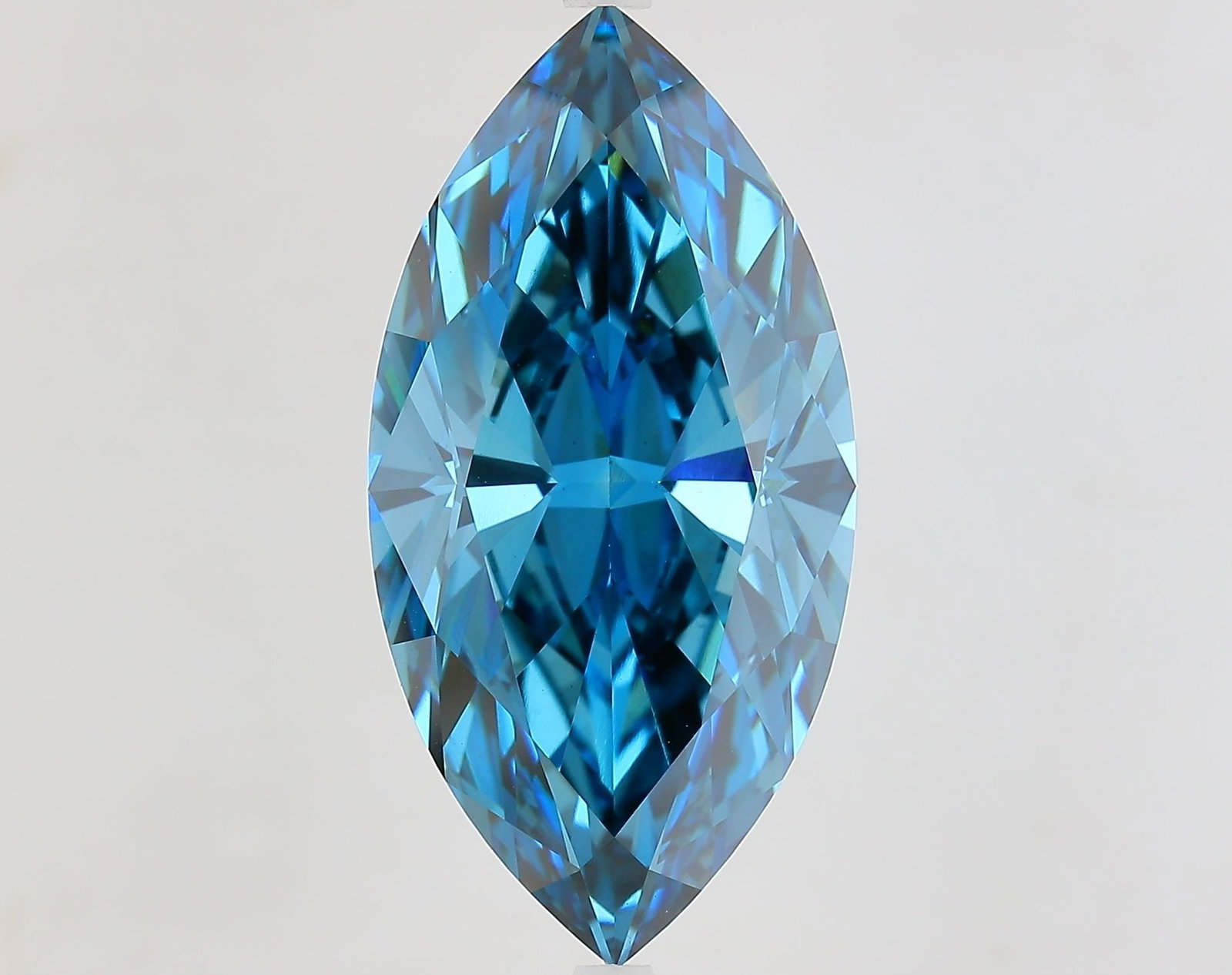Loose Diamond - MARQUISE 10.71ct Fancy Vivid Blue VS1: Loose Diamond - MARQUISE 10.71ct Fancy Vivid Blue VS1 Source: This is a real non-mined Diamond that has been grown in a lab Shape: MARQUISE Carats: 10.71 Color: Fancy Vivid Blue Certification: IGI Vid
