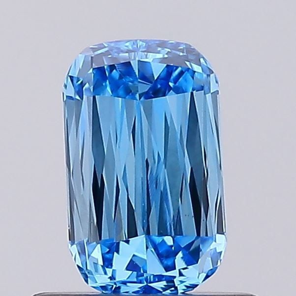 Loose Diamond - CUSHION 0.61ct Fancy Vivid Blue VS1: Loose Diamond - CUSHION 0.61ct Fancy Vivid Blue VS1 Source: This is a real non-mined Diamond that has been grown in a lab Shape: CUSHION Carats: 0.61 Color: Fancy Vivid Blue Certification: IGI Video: